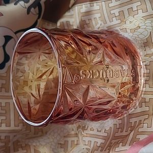 Starbucks geometric glass tumbler